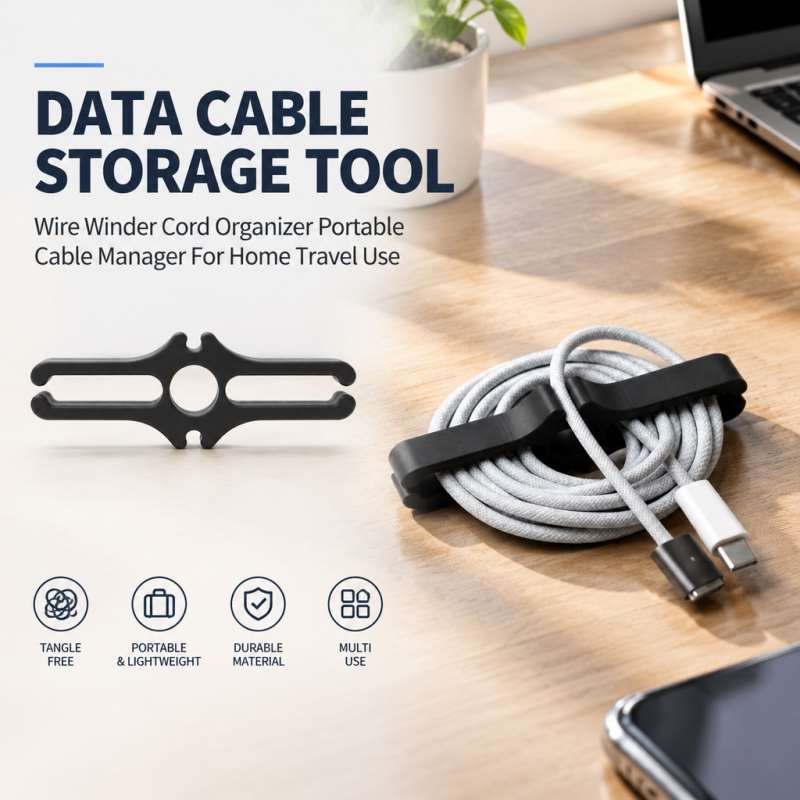 Data Cable Storage Tool Wire W - Travel Cable Organizer ulasan dan harga